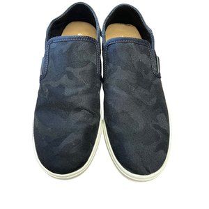 OluKai Shoes Womens 7 Pehuea Pa'i Black Camo Canvas Slip On Sneakers Collapsible